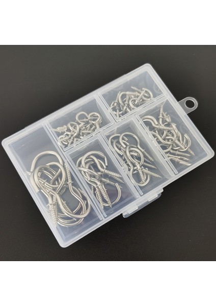 75PCS /kutu Vidalı Tavan Kancası Seti Ev Depolama Fincanı Kanca (Yurt Dışından)