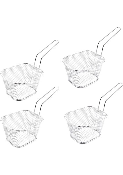 8 Adet/grup Cips Mini Kızartma Sepetleri Fritöz Sepeti Süzgeç Servis Gıda Sunumu Pişirme Aracı Patates Kızartması Sepeti (Yurt Dışından) fırsatları