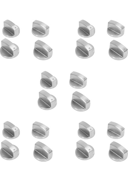 Sobalar Ocak Düğmeleri, Fırın Düğmesi (20 Adet), 6mm Gaz Sobası Kontrol Düğmeleri Adaptörler Fırın Döner Anahtar Pişirme Yüzey Kilitleri (Yurt Dışından)