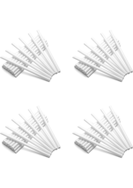 Katmanlı Kek Yapımı ve Istifleme Için 200 Parça Plastik Beyaz Kek Dübel Çubukları (0,4 Inç Çap 9,5 Inç Uzunluk) (Yurt Dışından)