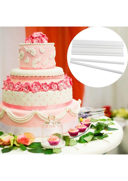 Katmanlı Kek Yapımı ve Istifleme Için 200 Parça Plastik Beyaz Kek Dübel Çubukları (0,4 Inç Çap 9,5 Inç Uzunluk) (Yurt Dışından) fiyatları
