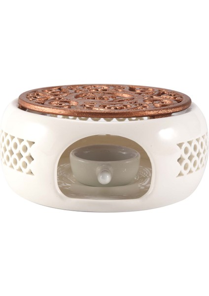 Seramik Çaydanlık Isıtıcı Tutucu Taban Çay Isıtıcı Yalıtım Tabanı Çay Kahve Su Isıtıcı Mum Isıtma Tabanı Tutucu Teaware (Yurt Dışından)