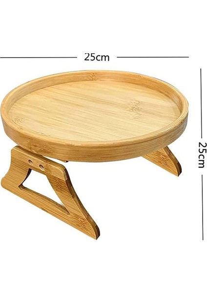25CM Katlanabilir Kanepe Koltuk Tepsisi Çam Ahşabı (Yurt Dışından)