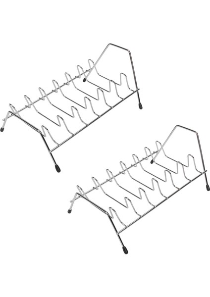 2x Bulaşık Kurutma Rafı Mutfak Bulaşıklık ve Plaka Tutucu Bulaşık Damlalıklı (Yurt Dışından)