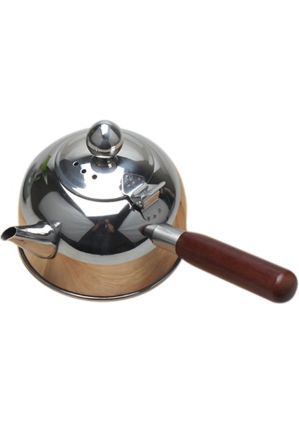 500ML Tek Kolu Su Isıtıcısı Indüksiyon Küçük Kahve Süt Çaydanlık 304 Paslanmaz Çelik Açık Su Kazanı Drinkware Gaz Gümüş (Yurt Dışından)
