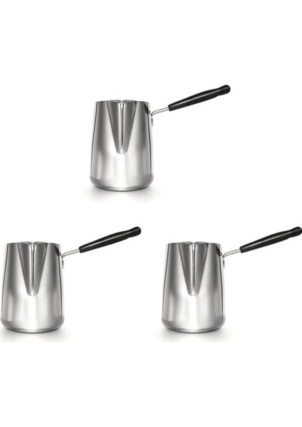 3x 1000 ml Tereyağı Isıtıcı Paslanmaz Çelik Süt Isıtıcı Saplı Tencere Tereyağı Tava Türk Cezve Çikolata Eritme Potası (Yurt Dışından)
