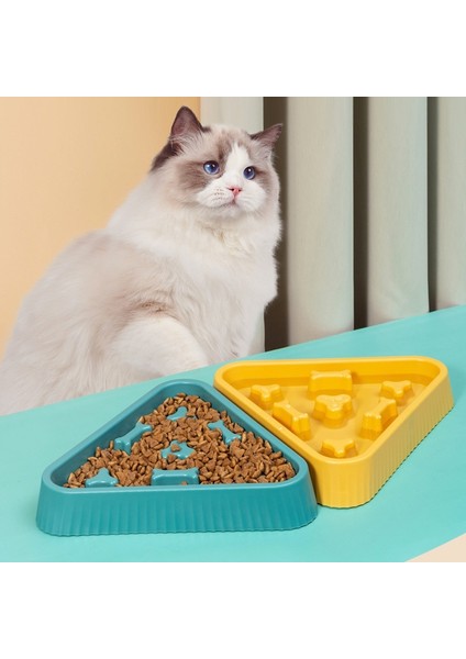 Üçgen Kemik Pet Yavaş Yemek Kasesi Köpekler Kediler Yeme Kaseleri (Yurt Dışından) fiyatları