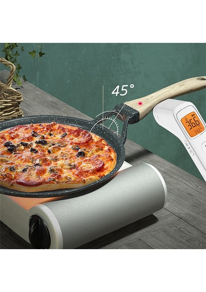 28CM Taş Kızartma Tavası Yapışmaz Dökme Demir Gözleme Tava Omlet Tenceresi Gaz Sobası Indüksiyon Ocak Mutfak Tencere (Yurt Dışından)