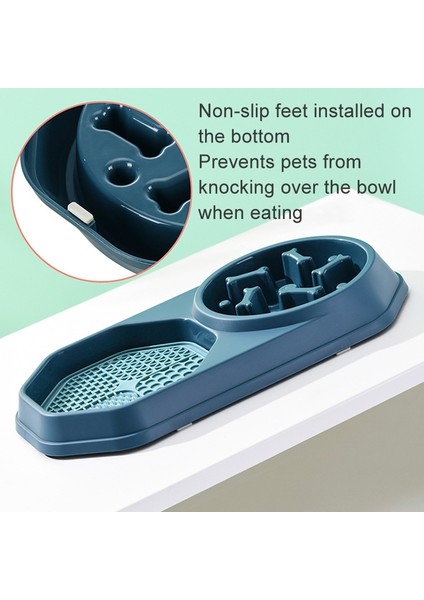 Kemik Slow Food Yalama Kasesi Pet Diyet Çift Kase Kedi Mama Kasesi (Yurt Dışından) indirimleri