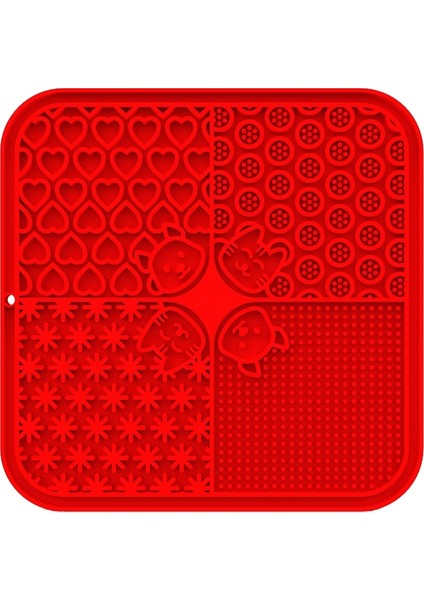 Silikon Vantuz Pet Yalama Placemat Kare (Yurt Dışından)