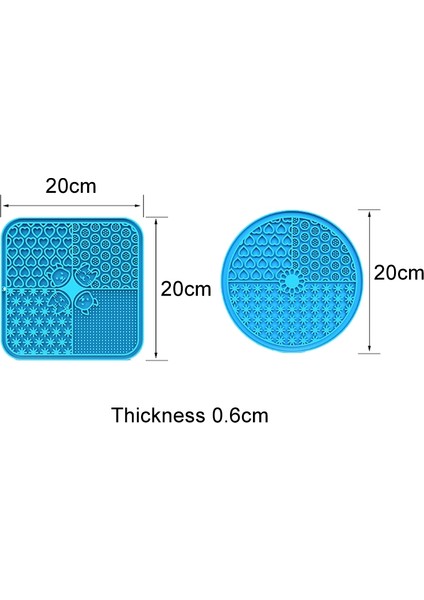 Silikon Vantuz Pet Yalama Placemat Kare (Yurt Dışından) modelleri
