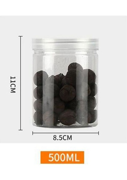 20 Adet 500 ml Gıda Kavanoz Mühürlü Şeffaf Plastik Mutfak Şeker Kokulu Çay Için Kapaklı Aperatifler Konteynerleri (Yurt Dışından)