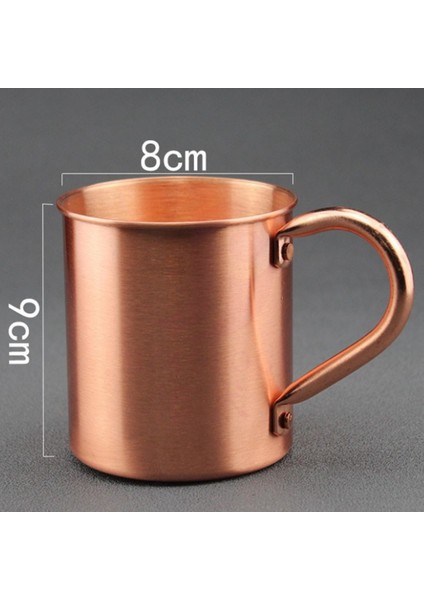 450 ml Bakır Kupa Su Bardağı Bardak Düz Vücut Curling Fincan Bar Kokteyl Cam Bira Kupası (Yurt Dışından)