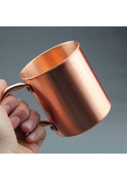 450 ml Bakır Kupa Su Bardağı Bardak Düz Vücut Curling Fincan Bar Kokteyl Cam Bira Kupası (Yurt Dışından)