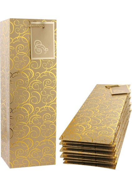 Şarap Torbaları, Kraft Kağıt Şarap Torbası 10 Adet Hediye Kulplu Şarap Torbaları, Tek Şişe Kağıt Şarap Torbası Noel, Parti, Alışveriş, Perakende Mal Için Toplu (Yurt Dışından)