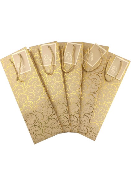 Şarap Torbaları, Kraft Kağıt Şarap Torbası 10 Adet Hediye Kulplu Şarap Torbaları, Tek Şişe Kağıt Şarap Torbası Noel, Parti, Alışveriş, Perakende Mal Için Toplu (Yurt Dışından) modelleri