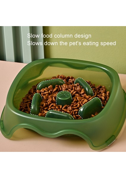 Kare Şeffaf Slow Food Evcil Hayvan Mama Kabı Köpek Kedi Mama Kasesi (Yurt Dışından) modelleri