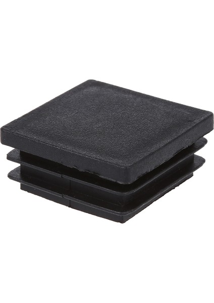 40MM x 40MM Plastik Kare Boru Uçları Uç Körleme Kapakları Siyah 20 Adet (Yurt Dışından)