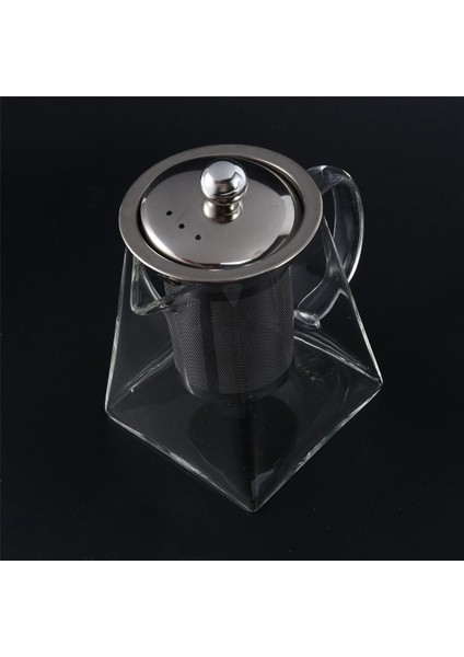 2x Demlikli Kare Cam Çaydanlık, Süzgeçli 550 ml Borosilikat Çaydanlık, Gevşek Çay Için Şeffaf Yaprak Çaydanlıklar (Yurt Dışından)