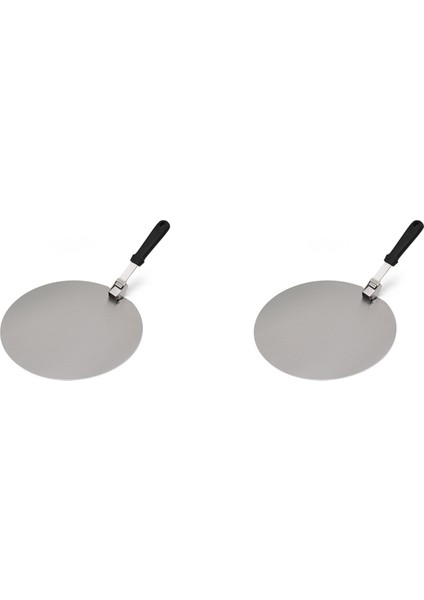 2x Pizza Kürek 12 Inç, Katlanır Paslanmaz Çelik Pizza Kabuğu, Saplı Pizza Kürek Kürek, Barbekü Pizza Fırını Için (Yurt Dışından)