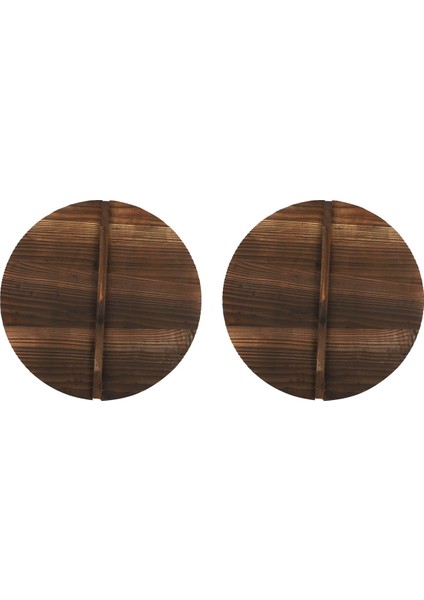 2x Mutfak Çok Fonksiyonlu Ahşap Tencere Kapağı Kolu Tava Kapağı Çevre Dostu Anti-Haşlanma Ahşap Pişirme Pot Kapakları Kapak 40CM (Yurt Dışından)
