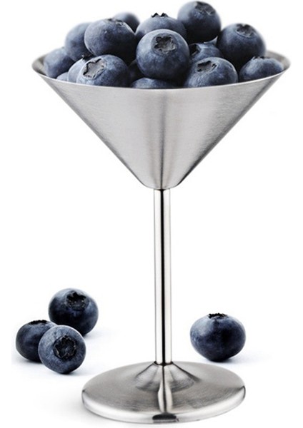 Paslanmaz Çelik Martini Bardağı Seti 8, 8 Oz Metal Kokteyl Bardağı, Kırılmaz, Dayanıklı, Ayna Cilalı Kaplama (Yurt Dışından)