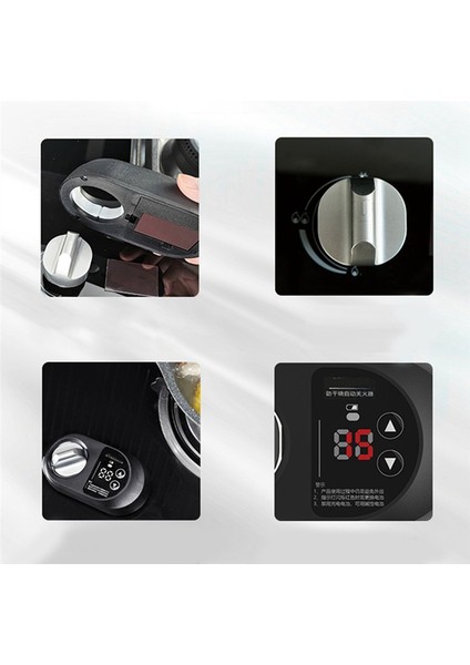 Gaz Sobası Otomatik Yangın Kapatma Zamanlayıcısı Mutfak Akıllı Anahtar Kurutma Önleyici Aksesuarlar Doğalgaz Gaz Sobası Zamanlayıcısı (Sol Anahtar) (Yurt Dışından) modelleri