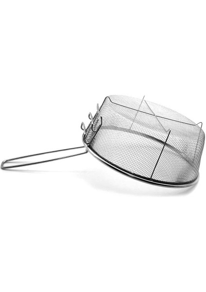 1 Adet Paslanmaz Çelik Kızartma Sepetleri Kızgın Yağ Kızartma Kızartma Sepeti Tek Saplı Örgü Şehriye Köfte Gıda Kevgir (Yurt Dışından) modelleri