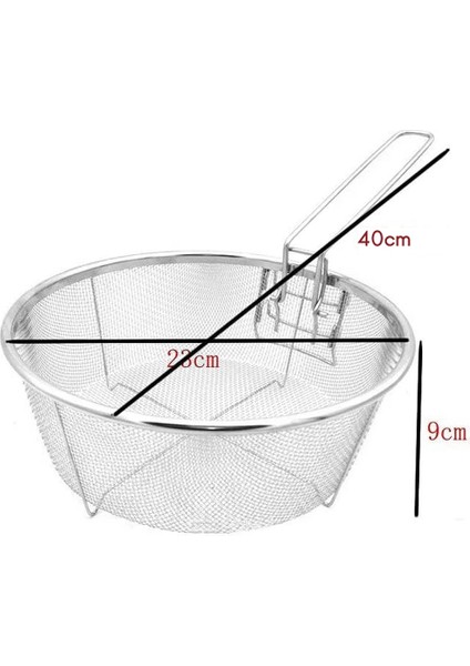 1 Adet Paslanmaz Çelik Kızartma Sepetleri Kızgın Yağ Kızartma Kızartma Sepeti Tek Saplı Örgü Şehriye Köfte Gıda Kevgir (Yurt Dışından) fırsatları
