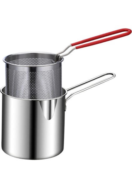 2x Paslanmaz Çelik Derin Kızartma Pot Tempura Patates Kızartması Fritöz Süzgeç ile Tavuk Kızarmış Tavalar Mutfak Pişirme Aracı (Yurt Dışından) fiyatları