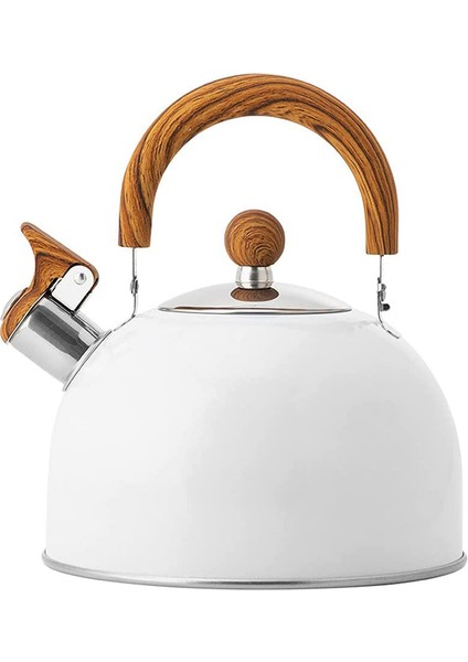 Çaydanlık, 2.5l Paslanmaz Çelik Islık Çalan Çaydanlıklar, Kulplu, Yüksek Düdüklü ve Pas Önleyici Hızlı Kaynatma (Yurt Dışından)