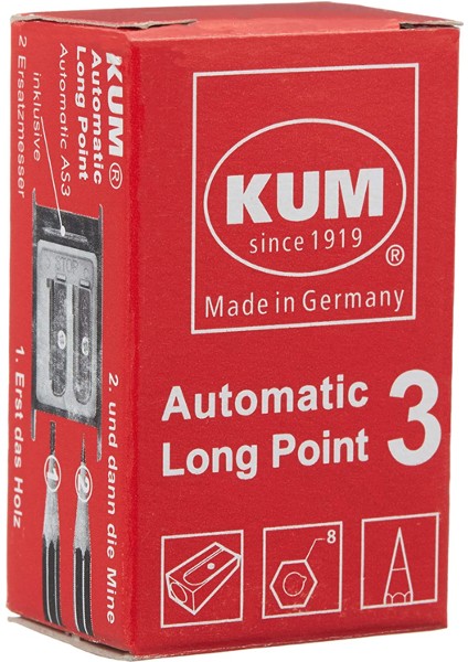 As3 Automatic Long Point Kalemtıraş Siyah