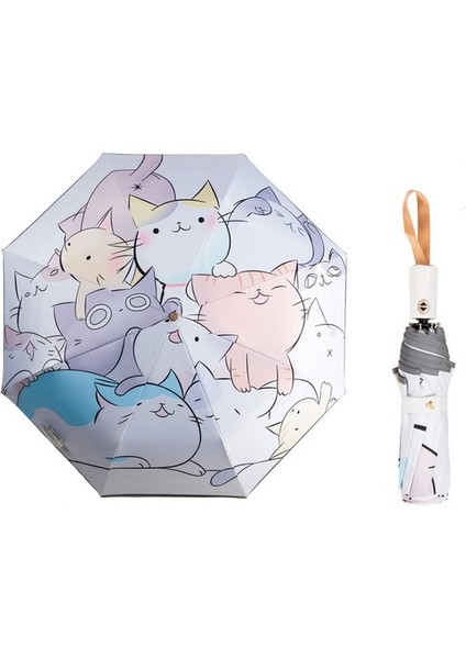 Taşınabilir Karikatür Katlanır Şemsiye (Yurt Dışından)