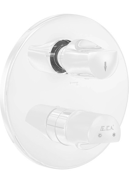 Myra Ankastre Banyo Bataryası Sıva Üstü 3 Yollu Mat Beyaz 102167333C4-Y