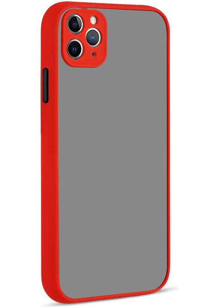 Apple iPhone 11 Pro Max - Uyumlu Bulut E-Ticaret Hux Kapak-Kırmızı