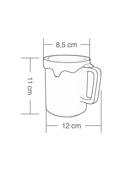 Paint Mug Kupa Tall Yeşil