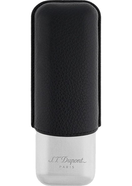 S.t. Dupont Deri Metal Puro Kılıfı Siyah/krom 2li (60RING)