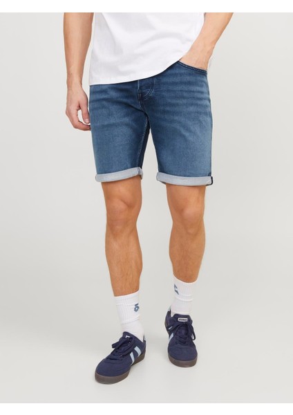 Jack & Jones Rick Model Likralı Erkek Kot Şort 12250169