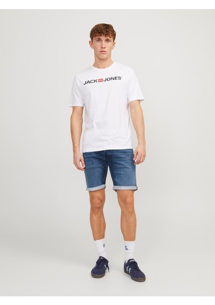 Jack & Jones Rick Model Likralı Erkek Kot Şort 12250169