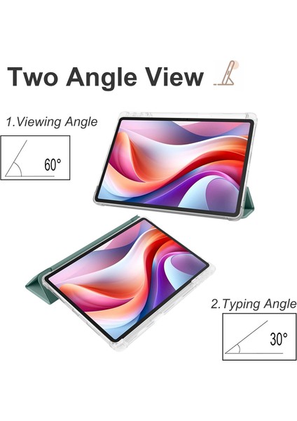 Lenovo Sekmesi Için 3 Kat Deri Kasa M11 / Xiaoxin Ped 11 2024 (Yurt Dışından) modelleri