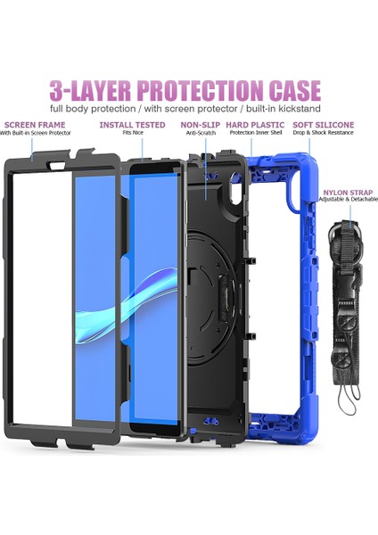 Silikon + Pc Tablet Kılıfı Lenovo Sekmesi M10 Hd TB-X306X (Yurt Dışından) fırsatları