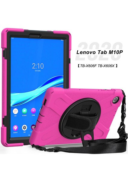 Lenovo Tab M10 Plus TB-X606F Şok Geçirmez Silikon+Pc Kılıfı (Yurt Dışından) fırsatları