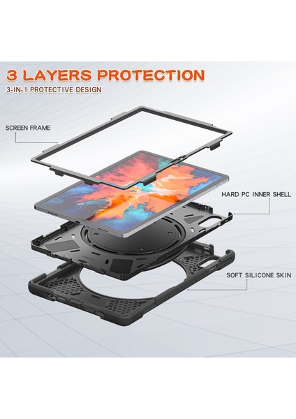 Lenovo Sekmesi Için Silikon + Pc Kasası P11 Pro 11.5 Inç (Yurt Dışından) fırsatları