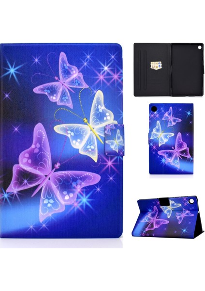 Lenovo Tab M10 Için Lenovo Tab M10 Plus TB-X606F Için Renkli Desen Kılıfı (Yurt Dışından)