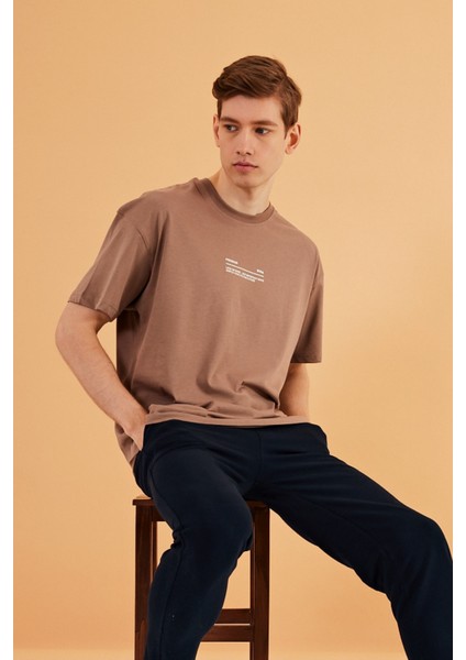 mmetalic Leo Erkek Oversize T-Shirt