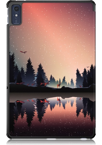 Lenovo Tab M10 5g 10.6 Için Deri Akıllı Tablet Kılıf (Yurt Dışından)