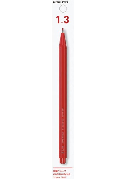 Mechanical Pencil Enpitsu Sharp 1.3mm Red