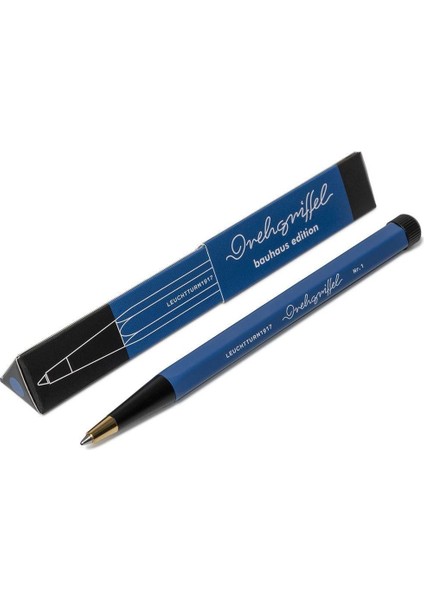 Leuchtturm 1917X Bauhaus Edition Drehgriffel Blue / Black Ballpoint Pen Tükenmez Kalem 366572