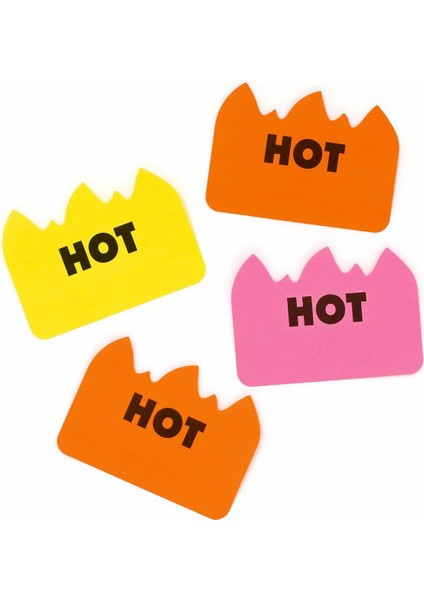 Hot Flame Sticky Note Post It Pembe