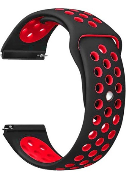 Gear S3 (22MM) Krd-02 Uyumlu Kordon App Siyah-Gri